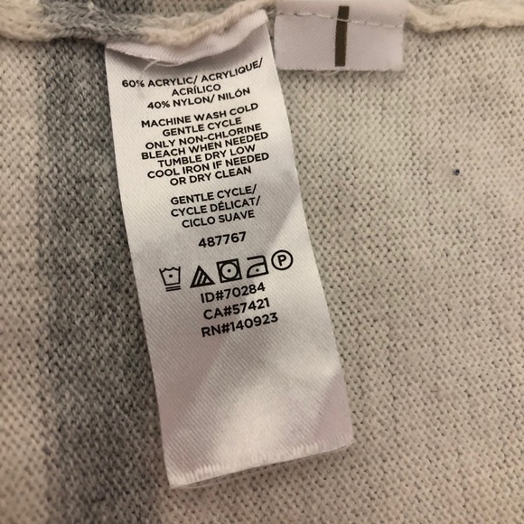 Loft Long Sweater Grey and White XS - Picture 5 of 5